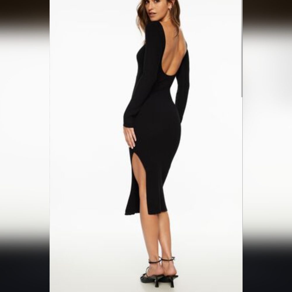 Lulus scoop back midi dress, L